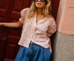 Blouse Aquitaine Liberty Pink Coco Flúor Blouse Aquitaine Liberty Pink Coco Flúor