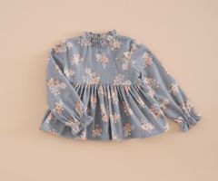 Blusa Peplum Micro Bombazina Bouquet Blusa Peplum Micro Bombazina Bouquet