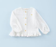 Blusa Peplum Acabamento Festonado Blanc Blusa Peplum Acabamento Festonado Blanc