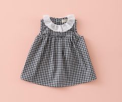 Blusa Pala Vichy Preto Blusa Pala Vichy Preto