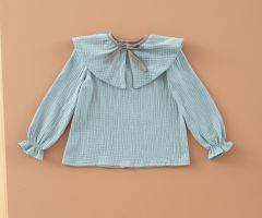 Blusón Lazada Gasa Menta Blusón Lazada Gasa Menta
