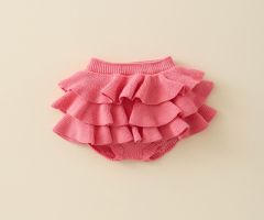 Bloomer en Maille à Volants Rose Cerise Bloomer en Maille à Volants Rose Cerise