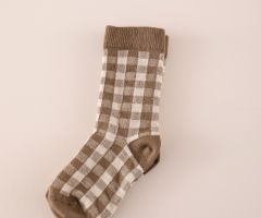 Chaussettes Vichy Marron Chaussettes Vichy Marron