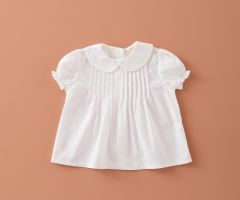 Camisa Blanca Jaretas Cuello Bobo Camisa Blanca Jaretas Cuello Bobo