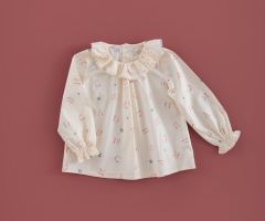 Camisa Gola Folho Abecedário Camisa Gola Folho Abecedário