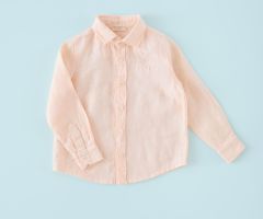 Camisa Lino Larga Peach Camisa Lino Larga Peach