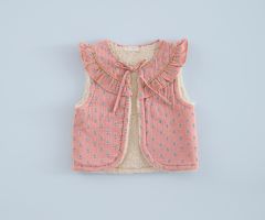 Colete Gaze Florzinhas Geométricas Colete Gaze Florzinhas Geométricas