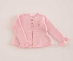 Chaqueta Ondas Ancha Rosa Bebé Chaqueta Ondas Ancha Rosa Bebé