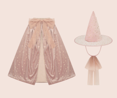 Conjunto Rosa Gorro y Capa Glinda Conjunto Rosa Gorro y Capa Glinda