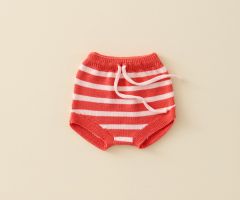 Bloomer en Maille Rayé Rouge et Rose Bloomer en Maille Rayé Rouge et Rose