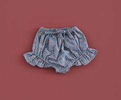 Culotte Mini-Folho Raminho Bordô Culotte Mini-Folho Raminho Bordô