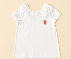 Camiseta Mujer Fresa Bordada