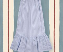 Falda Peggy Rayas Azul Cielo Falda Peggy Rayas Azul Cielo