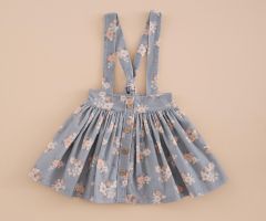 Falda Taille Haute Micro-côtelé Bouquet Falda Taille Haute Micro-côtelé Bouquet