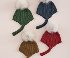 Gorro Aviador Pompom Branco Osso Gorro Aviador Pompom Branco Osso