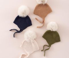 Gorro Aviador Pompón Hueso Gorro Aviador Pompón Hueso