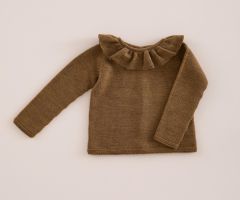 Jubón Cuello Volante Castaña Jubón Cuello Volante Castaña