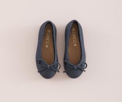 Ballerina Cuir Bleu Marine Ballerina Cuir Bleu Marine
