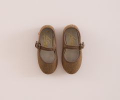 Ballerine à Bride Drap Châtaigne Ballerine à Bride Drap Châtaigne