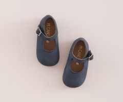 Ballerine à Bride Cuir Bleu Marine Ballerine à Bride Cuir Bleu Marine