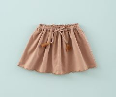 Mini-Jupe Bord Festonné Mini Vichy Toffee Mini-Jupe Bord Festonné Mini Vichy Toffee