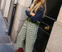 Calças Barón Tartan Verde Calças Barón Tartan Verde