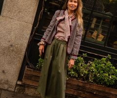 Calças Castanho Musgo Calças Castanho Musgo