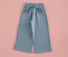 Pantalon Cropped Jogging Bleu Denim Pantalon Cropped Jogging Bleu Denim