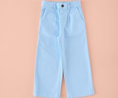 Outlet Pantalón Cropped Pinzas Azul Outlet Pantalón Cropped Pinzas Azul