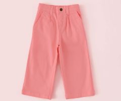 Outlet Pantalón Cropped Pinzas Chicle Outlet Pantalón Cropped Pinzas Chicle