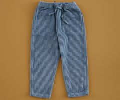 Calças Bombazina Azul Acero Calças Bombazina Azul Acero