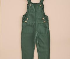 Jardineira Larga Mini-Folho Musgo Jardineira Larga Mini-Folho Musgo