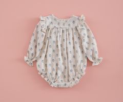 Fofo Musselina Flor Azul e Rosa Fofo Musselina Flor Azul e Rosa