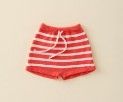 Short Punto Rayas Rojo y Rosa Short Punto Rayas Rojo y Rosa