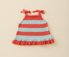 Top Rayas Rojo y Agua Top Rayas Rojo y Agua