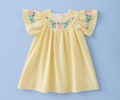 Vestido Bordado Riscado Sand Vestido Bordado Riscado Sand