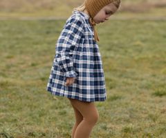 Vestido Tartan Azul-Tinta Vestido Tartan Azul-Tinta